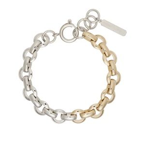 Justine Clenquet Norma Link Bracelet (gold and silver).
